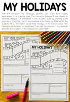 Vorschau - Arbeitsblätter - My Holidays - Kreativer Ferienbericht für den Englischunterricht (2 Worksheets) - Seite 1