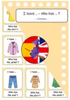 Vorschau - Spiele - Clothes - I have / Who has (bunt/sw) - Deckblatt