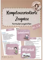 Vorschau - Lehrpläne/Lehrermaterial - Formulierungshilfen für kompetenzorientierte Zeugnisse - Deckblatt
