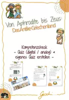 Vorschau - Arbeitsblätter - UR4 Von Aphrodite bis Zeus: Das antike Griechenland - 12. Stunde: Kompetenzcheck (Quiz digital/analog & eigenes Quiz erstellen) - Deckblatt