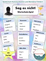 Vorschau - Spiele - Sag es nicht – Wortschatz-Spiel für die Sekundarstufe - Deckblatt