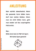 Vorschau - Stationenlernen - Plusquamperfekt Spiel - Spielerisch das Plusquamperfekt lernen + BONUS Spielfiguren - Seite 2