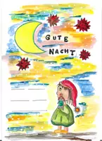 Vorschau - Arbeitsblätter - Gute Nacht! Aufgabenblatt zum Ausdrucken u. Ausmalen - Deckblatt