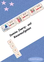 Vorschau - Fördermaterial/Inklusion - Domino-Rechentrick: Zwerg- und Riesenaufgaben mit Lösungen und Punktebildern komplett - Deckblatt