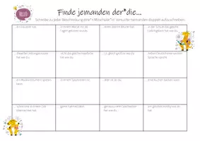 Vorschau - Spiele - Schulstart / Kennenlernen / Namen lernen – Finde jemanden… (Spiel) - Seite 3