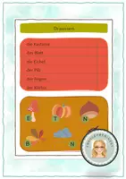 Vorschau - Arbeitsblätter - DaZ Lesespur-Herbst - Deckblatt