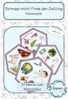 Vorschau - Spiele - Finde den Zwilling | Laute | Vokale | Wachsendes Materialpaket - Seite 1