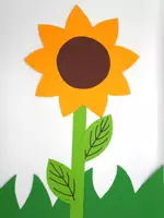 Vorschau - Mal- und Bastelvorlagen - Kunst im Herbst: Sonnenblumen basteln (Fensterdeko ) - Seite 2