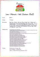 Vorschau - Anderer Materialtyp - Lese-Mitmach-Heft: Zootiere (DaZ) - Seite 1