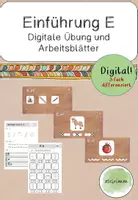 Vorschau - Arbeitsblätter - Einführung E - digitale Übung und Arbeitsblätter - Deckblatt