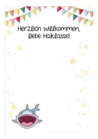 Vorschau - Mal- und Bastelvorlagen - Materialpaket für den Schulanfang - Haiklasse Grundschule Schulanfang Klassenmaskottchen Klassentier Hai - Seite 2