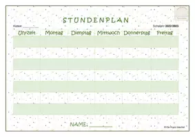Vorschau - Arbeitsblätter - 7 STUNDENPLAN-VORLAGEN (editierbar) - Seite 3