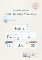 Vorschau - Poster - Tafelkalender Visualisierung Tag, Monat, Jahr (zwei Versionen) - Deckblatt