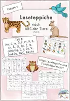 Vorschau - Arbeitsblätter - Leseteppiche (ABC der Tiere Teil B) - Deckblatt