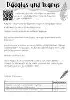 Vorschau - Arbeitsblätter - Dädalus und Ikarus - eine Sage kennenlernen. - Seite 3