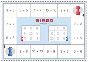 Vorschau - Spiele - Bingo Brettspiele zum Verdoppeln und Halbieren bis 20 - Seite 1