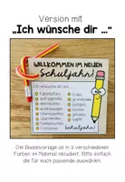 Vorschau - Mal- und Bastelvorlagen - Willkommensgruß / Willkommensgeschenk für den Schulanfang (für biegbare Stifte geeignet) - Seite 2