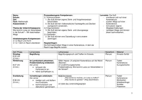 Vorschau - Stundenentwürfe - Unterrichtsskizze - Wir beschreiben Wege - Deckblatt
