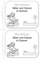 Vorschau - Arbeitsblätter - Silben & Anlaute Sommer Klasse 1 | Mini-Heft Deutsch - Seite 3