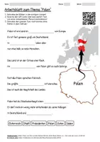 Vorschau - Arbeitsblätter - Arbeitsblatt "Polen" + Onlineübung & MP3 + Mindmap + Infografik - Deckblatt