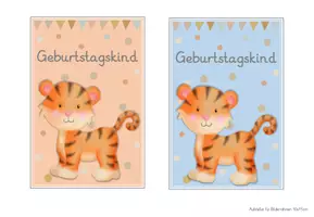 Vorschau - Bildkarten - Tigerklasse Geburtstagsschilder - Seite 2
