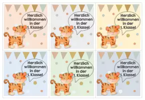Vorschau - Bildkarten - Tigerklasse Willkommenskärtchen - Seite 2