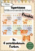 Vorschau - Bildkarten - Tigerklasse Willkommenskärtchen - Deckblatt