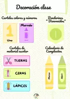 Vista previa - Decoración del aula - Decoración clase - Portada