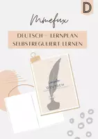 Vorschau - Fördermaterial/Inklusion - Deutsch Lernplan - Selbstreguliertes Lernen - Deckblatt