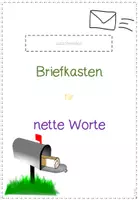 Vorschau - Anderer Materialtyp - Briefkasten für nette Worte - Deckblatt
