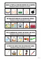 Vista previa - Hojas de trabajo - COMPRENSIONES LECTORAS VISUALES - Identifica imágenes relacionadas con la oración - página 3