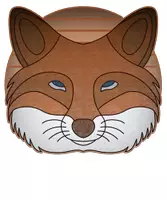 Vorschau - selbst erstellte Cliparts/Grafiken - Fuchs Raubtier Waldtier Design mit Mond - Deckblatt