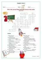 Vorschau - Spiele - Crossword Irregular Verbs 3 - Unregelmäßige Verben Present Perfect - Seite 3