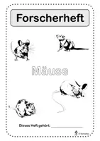 Vorschau - Arbeitsblätter - Forscherheft Mäuse - Seite 1