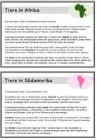 Vorschau - Fördermaterial/Inklusion - Lesekartei Tierwelt der Kontinente - Seite 3