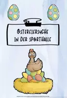 Vorschau - Stundenentwürfe - Lauf- und Staffelspiele: Ostereiersuche in der Sporthalle - Deckblatt