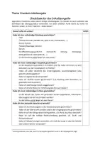 Vorschau - Arbeitsblätter - Checkliste Inhaltsangabe Klasse 8 - Deckblatt