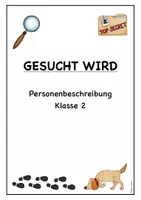 Vorschau - Stundenentwürfe - Gesucht wird - Einen Steckbrief zu einer Person schreiben #bestoflmp2019 - Deckblatt