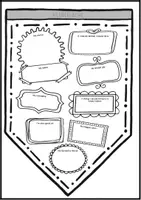 Vorschau - Anderer Materialtyp - Steckbriefe Englisch, Sek 1, Wimpel, verschiedene Vorlagen und Fragen, About me - Seite 2