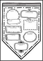 Vorschau - Anderer Materialtyp - Steckbriefe Englisch, Sek 1, Wimpel, verschiedene Vorlagen und Fragen, About me - Seite 3