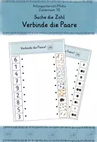 Vorschau - Arbeitsblätter - Anfangsunterricht Mathe, Zahlenraum 10, Paare finden - Seite 1