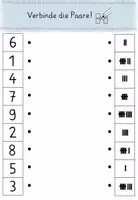 Vorschau - Arbeitsblätter - Anfangsunterricht Mathe, Zahlenraum 10, Paare finden - Deckblatt