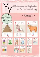 Vorschau - Bildkarten - Buchstabeneinführung Y y (Bildkarten) - Deckblatt