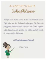 Vorschau - Poster - Klassendienste für die Schafklasse - Seite 1
