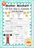 Vorschau - Arbeitsblätter - Paket - 3 Minihefte Mathe (Fit für die 2., 3. und 4. Klasse) - Seite 1