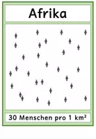 Vorschau - Fördermaterial/Inklusion - Vergleich: Dichte der Menschen pro Kontinent - Seite 3