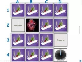 Vorschau - Spiele - Merk es dir Englisch Silvester Sylvester PowerPoint Spiel - Deckblatt