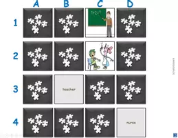 Vorschau - Spiele - Merk es dir Englisch Berufe Variante 2 jobs PowerPoint Spiel - Deckblatt