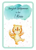 Vorschau - Poster - Willkommenskärtchen für die Tigerklasse - Seite 1