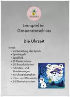 Vorschau - Spiele - Lernspiel Uhrzeit Gespensterburg - Deckblatt
